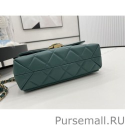 Replicas Geometric Flap Bag AS2634 Green