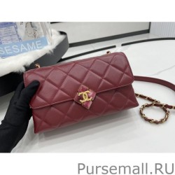 Replica Geometric Flap Bag AS2634 Red