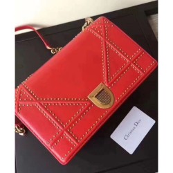 Fashion Christian Dior Diorama Flap Bag M0422 Red