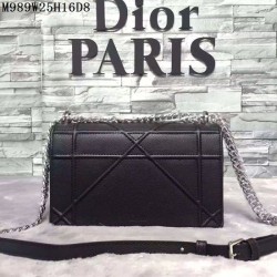 7 Star Dior Diorama Bag Original Caviar Leather M989 Black