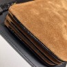 Inspired Ophidia messenger bag brown suede 548304