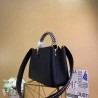 Top Quality Capucines PM Bag With Braided Handle M55083 Black