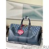 1:1 Mirror Keepall Bandouliere 50 Leather Denim M45975