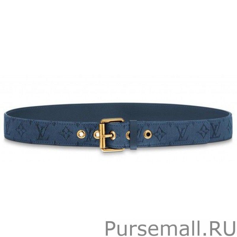 AAA+ Signature 35mm Belt Monogram Denim M0175Q