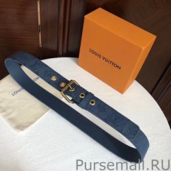 AAA+ Signature 35mm Belt Monogram Denim M0175Q