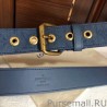 AAA+ Signature 35mm Belt Monogram Denim M0175Q