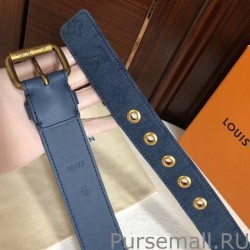 AAA+ Signature 35mm Belt Monogram Denim M0175Q