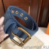 AAA+ Signature 35mm Belt Monogram Denim M0175Q