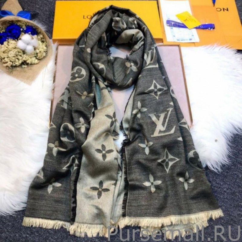 Wholesale Daily Monogram Stole Shawl M70674 90 x 200 Black