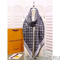 Fashion Denim Monogram Shawl 140 M71378 Black