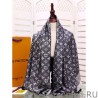 Fashion Denim Monogram Shawl 140 M71378 Black