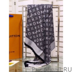 Fashion Denim Monogram Shawl 140 M71378 Black