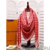 Top Quality Denim Monogram Shawl 140 Red