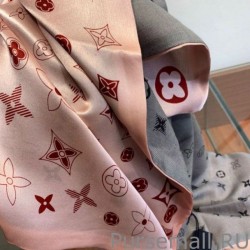 AAA+ Giant Pop Monogram Cashmere Scarf Pink
