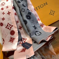 AAA+ Giant Pop Monogram Cashmere Scarf Pink