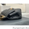 Inspired Grained Calfskin Flap Bag AS2438 Black