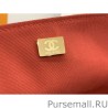 Perfect Grained Calfskin Flap Bag AS2438 Red