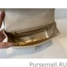 High Quality Grained Calfskin Mini Flap Bag with Top Handle AS2431 Gold