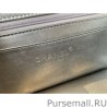 Perfect Grained Calfskin Mini Flap Bag with Top Handle AS2431 Silver