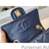 Inspired Grained Calfskin Mini Square Flap Bag AS2356 Blue