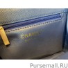 Inspired Grained Calfskin Mini Square Flap Bag AS2356 Blue