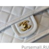 Replica Grained Calfskin Mini Square Flap Bag AS2356 White