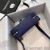 AAA+ Grained Calfskin Waist Bag AS0311 Blue