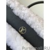 7 Star Black On My Side MM Bag with Shearling M58908