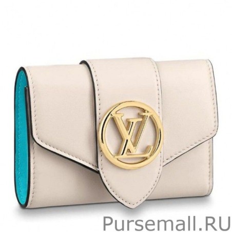 High Quality LV Pont 9 Compact Wallet M69176 Cream