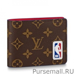 Perfect LV x NBA Multiple Wallet M80105