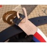 Cheap Sylvie Web belt with double G buckle blue 409416
