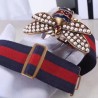 Fashion Web belt with bee blue-red 453277