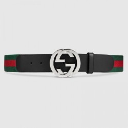 Replicas Web belt with G buckle black 411924