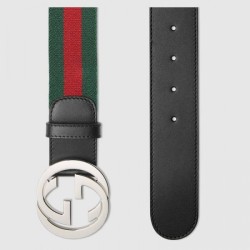 Replicas Web belt with G buckle black 411924