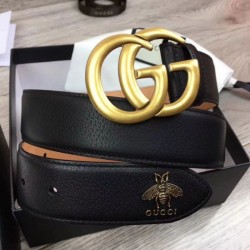 Best Men Belts With Double G Buckle 4cm Glod Hardware