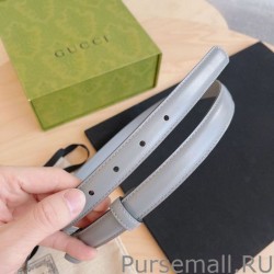 Replicas GG Marmont thin 2cm belt 414516 Gray