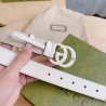 Perfect GG Marmont thin 3cm belt 414516 White