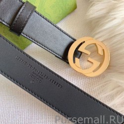 Wholesale GG belt with Double G buckle 625839 Black
