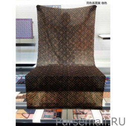 AAA+ Monogram Giant Jungle Shawl 110 x 200 Coffee