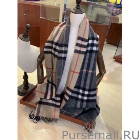 High Quality Burberry Classic check Cashmere Shawl 30 x 250