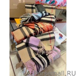 Top Burberry Classic check Cashmere Shawl 30 x 250