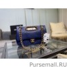 Luxury Handle Small Flap Chain Bag AS1466 Blue