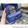 Luxury Handle Small Flap Chain Bag AS1466 Blue