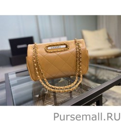 Fashion Handle Small Flap Chain Bag AS1466 Khaki