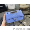 Top Handle Small Flap Chain Bag AS1466 Light Blue