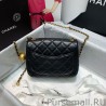 High Quality Lambskin Flap Bag AS1786 Black