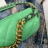 Replicas Large 19 Wool Tweed Flap Bag AS1162 AS1160 Green