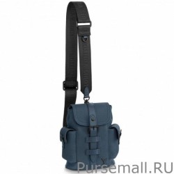 Replica Christopher XS Bag In Navy Blue Leather M58494