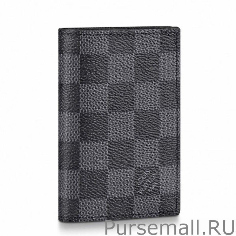 Best Slender Pocket Organizer Damier Graphite N60256