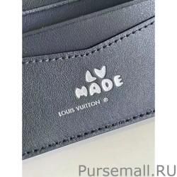 AAA+ Slender Wallet Monogram Denim Leather M81020